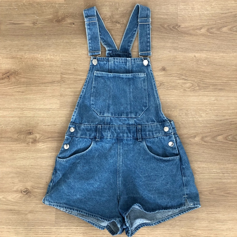 Zara jean shorts overalls